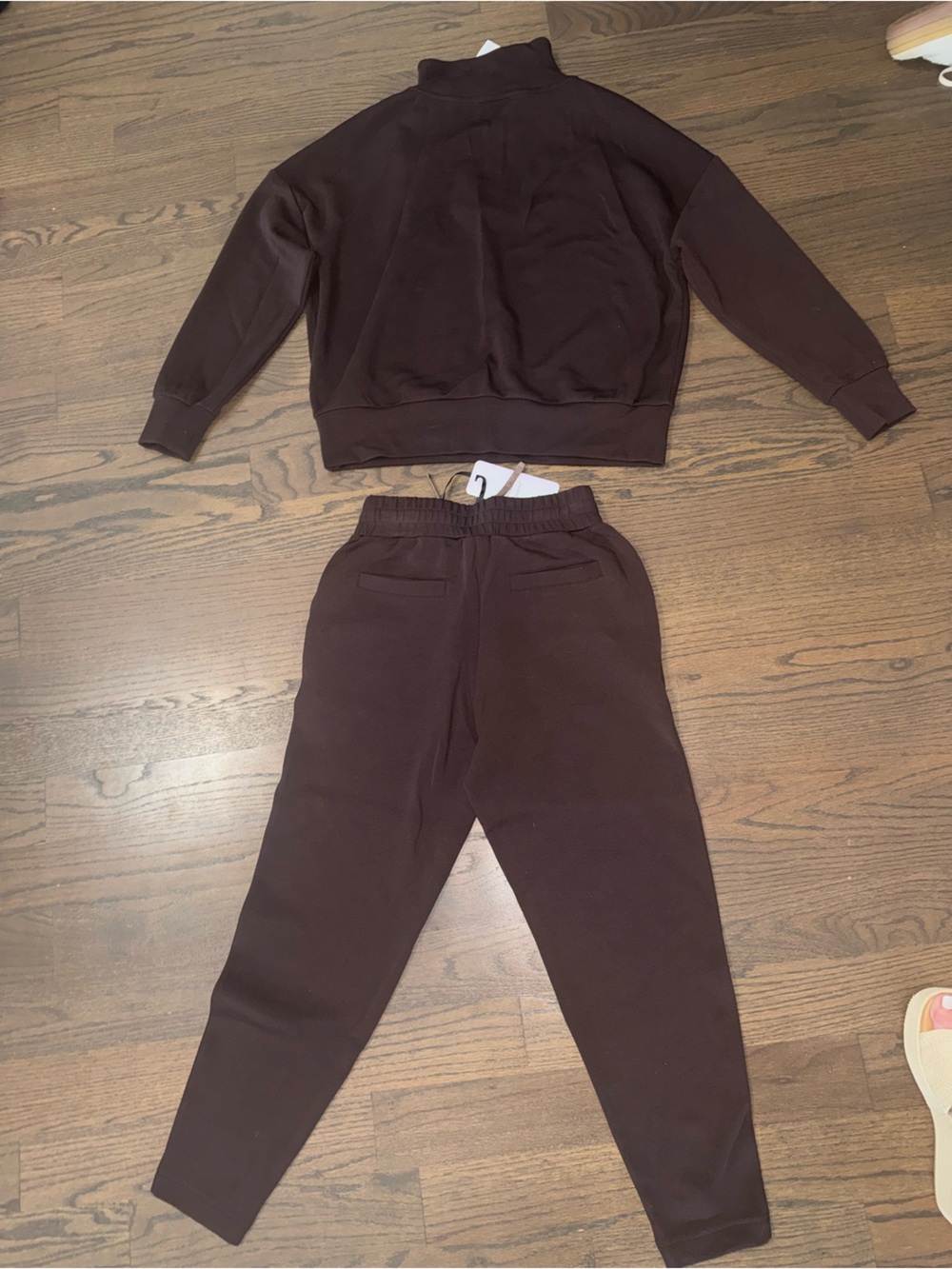Varley NWT SZ XS Brown quarter zip and slim pant 25 - Picture 8 of 10